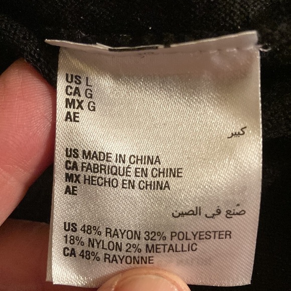 Alfani metallic icicle sweater size Large - Picture 5 of 7